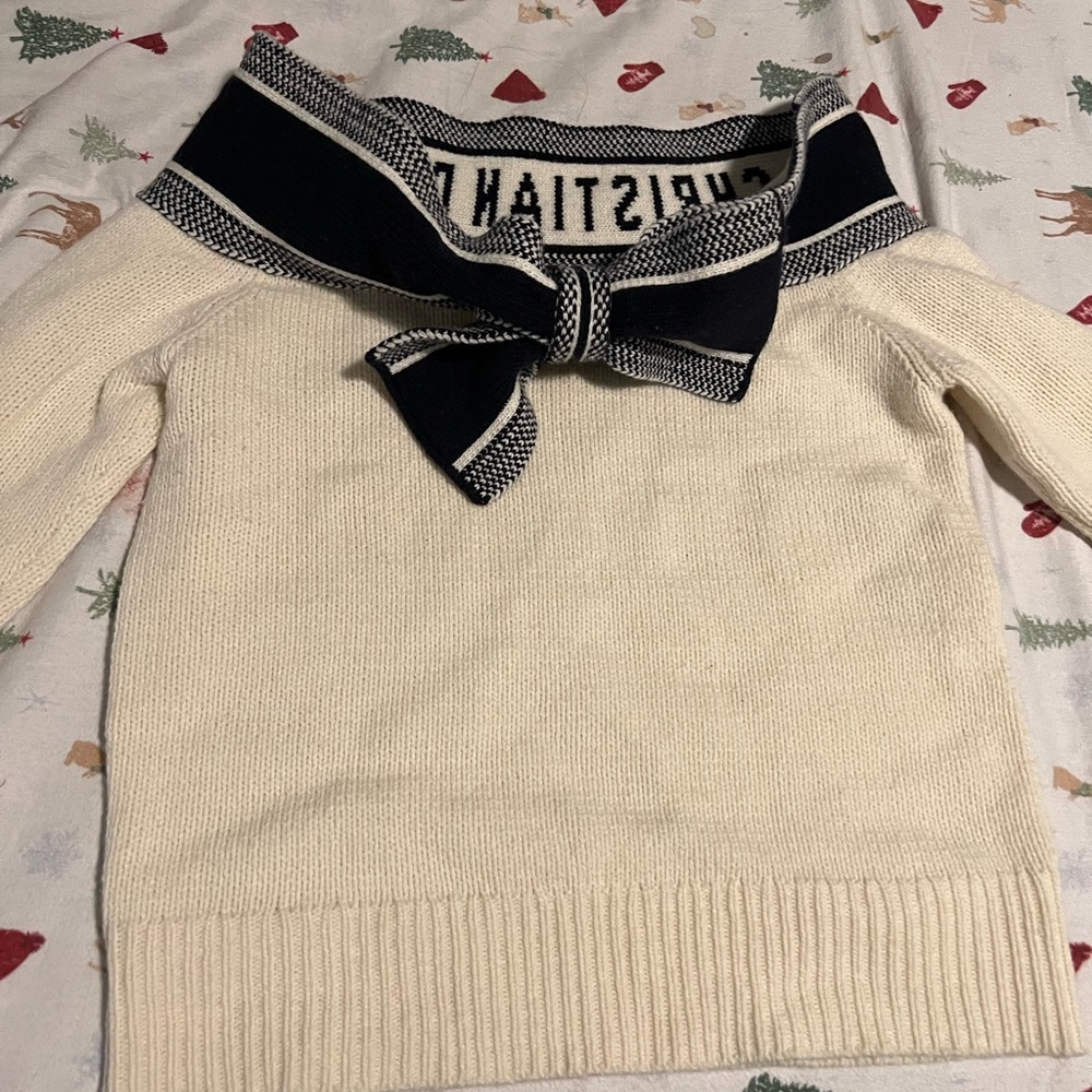 dior off-sholder sweater